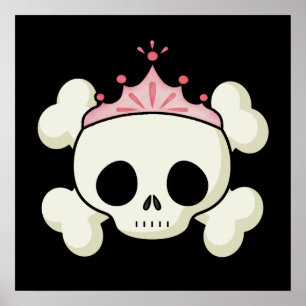 Princess Skull Poster