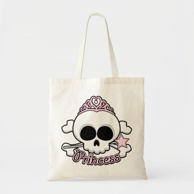 Princess Skull Tote Bag (Front)