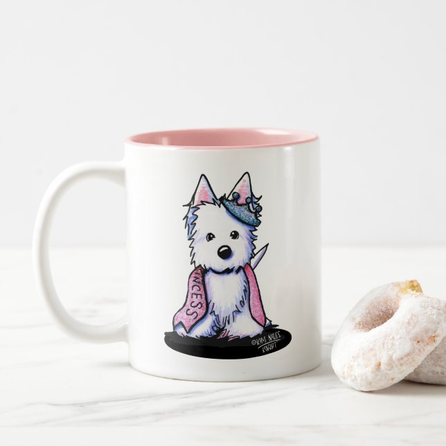 Princess Sparkleheart Westie Coffee Mug (With Donut)