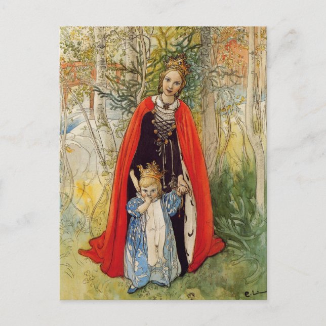 Princess Spring Mother and Daughter Postcard (Front)