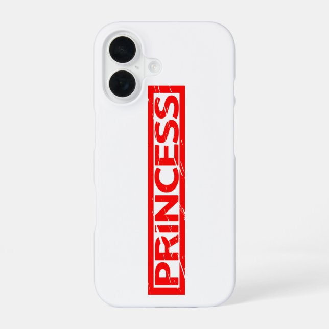 Princess Stamp iPhone 16 Case (Back)