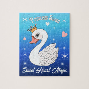 Princess Swan Sweet Heart Magic Jigsaw Puzzle