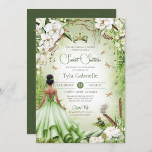 Princess Sweet 16 Frog Prince Birthday Invitation