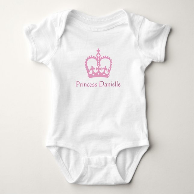 Princess T-shirt Baby Bodysuit (Front)
