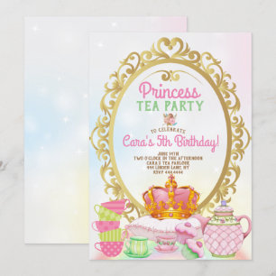 Princess Tea Party Birthday Party Invitation