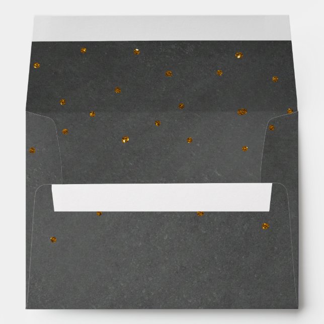 PRINCESS TEA PARTY Chalkboard Invitation Party Envelopes (Back (Bottom))