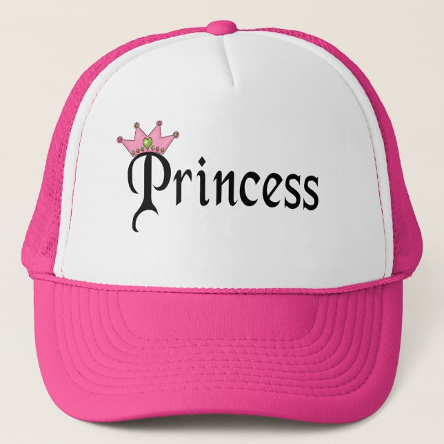 Princess Text with Crown Trucker Hat (Front)