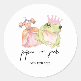 Princess + The Frog - Colour - Shower Favour Stick Classic Round Sticker