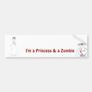 Princess the Zombie the second Bumper Sticker