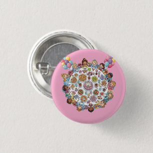Princess Themed Costume Party 3 Cm Round Badge