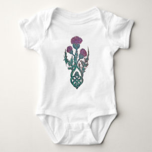 Princess Thistle Celtic Knot  Baby Bodysuit
