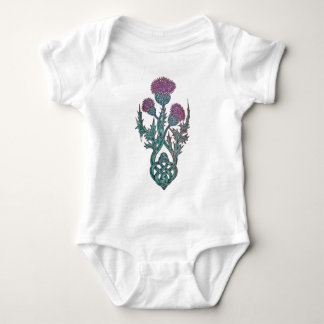 Princess Thistle Celtic Knot  Baby Bodysuit