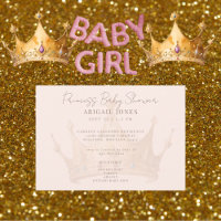 Princess Tiara Blush Baby Shower