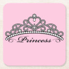 Princess Tiara Coaster (pink background)