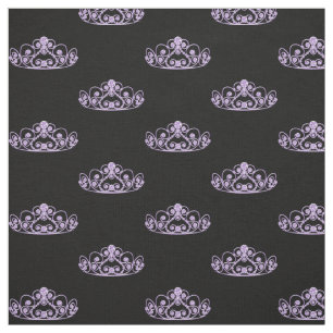 Princess Tiara Crown - Purple Fabric