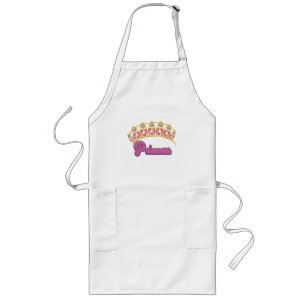 Princess Tiara logo Long Apron