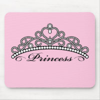 Princess Tiara Mouseapad (pink background)