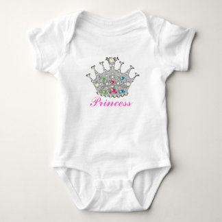 Princess Tiara or Crown Baby Bodysuit
