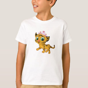 Princess Tiger Tigress Girls T-shirt Personalise