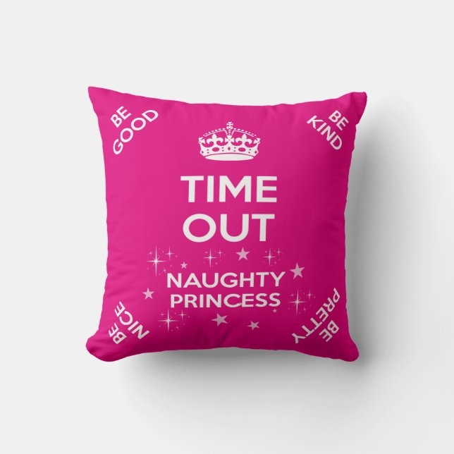 Princess Time Out/Naughty Seat Cushion (Front)