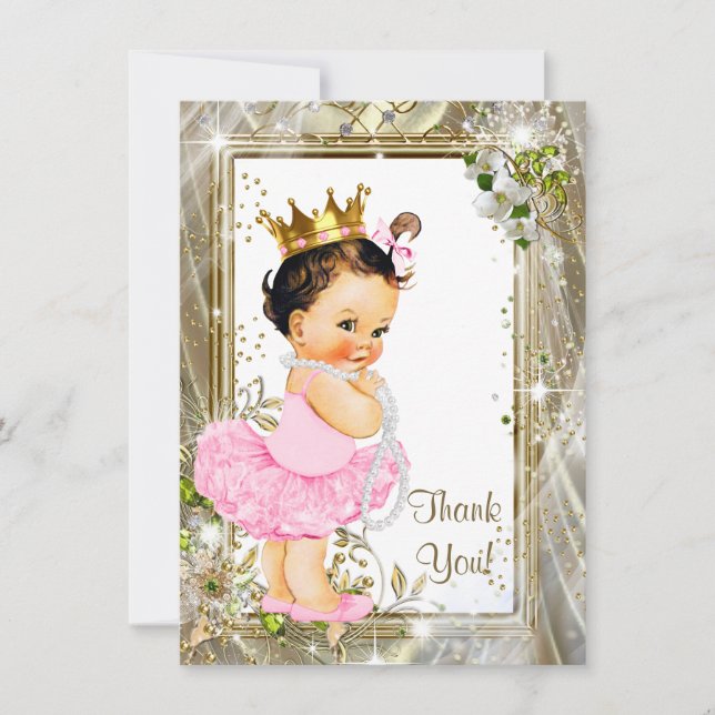 Princess Tutu Baby Shower Thank You (Front)