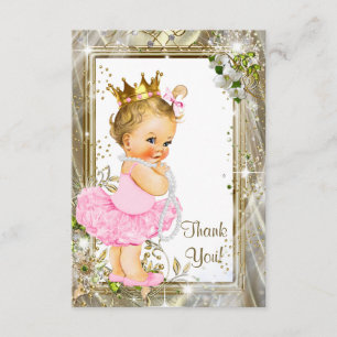 Princess Tutu Baby Shower Thank You Card