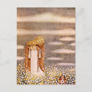 “Princess Tuvstarr” John Bauer Watercolor Postcard