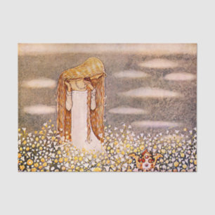 “Princess Tuvstarr” John Bauer Watercolor Tissue Paper