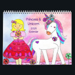 Princess & Unicorn 2025 Calendar Volume 3<br><div class="desc">Celebrate the year with your princess and unicorn friends with this colourful,  joyful,  and whimsical calendar. Give this as gift for the sweet princesses in your life.</div>
