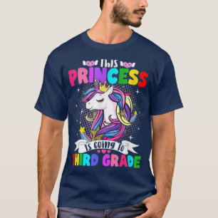 Princess Unicorn 3rd Grade Back To School Boys Gir T-Shirt
