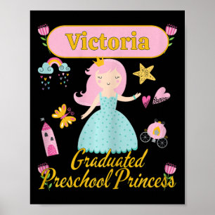 Princess Victoria 2026 Personalised Preschool Grad Poster