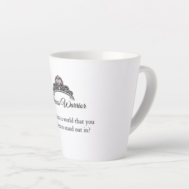 Princess Warrior Mug - Why fit into a world ... (Right Angle)