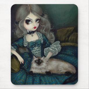 Princess with a Himalayan Cat Mouse Pad