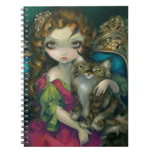 "Princess with a Maine Coon Cat" Notebook
