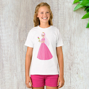 Princess With A Rose Girls T-Shirt