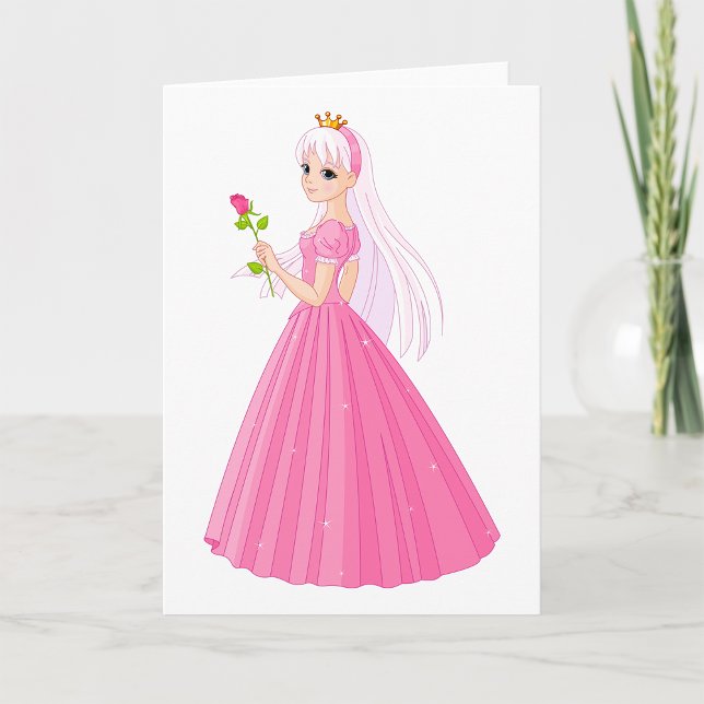 Princess With A Rose Greeting Cards (Creator Uploaded)