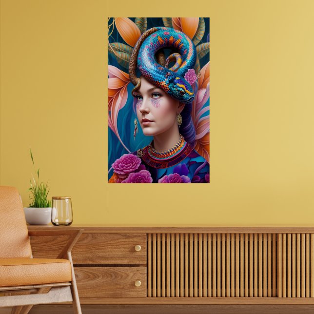 Princess with snake hair poster (Living Room 2)