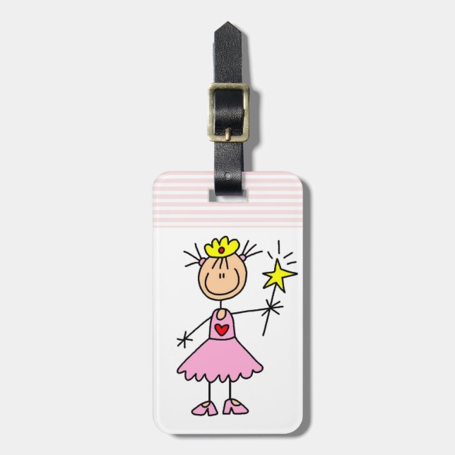 Princess With Wand Luggage Tag (Front Vertical)