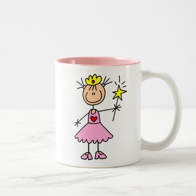 Princess With Wand Two-Tone Coffee Mug (Right)