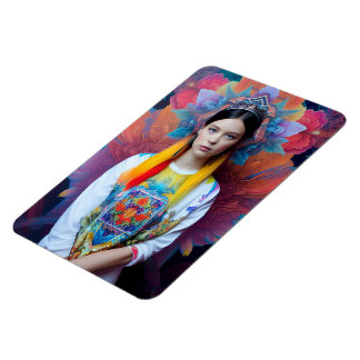 Princess with white sweater magnet