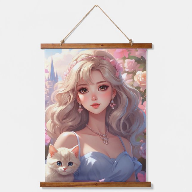 Princess Wood Topped Wall Tapestry (Front)