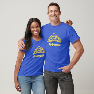 Princess Word Art Golden Crown Gorgeous T-Shirt