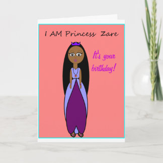 Princess Zare Birthday Card