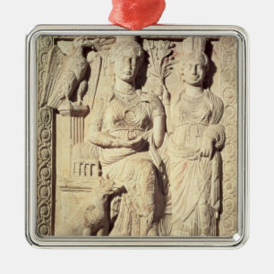 Princess Zenobia and a female companion Metal Ornament
