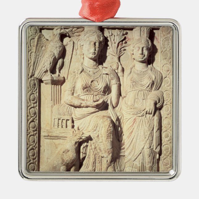 Princess Zenobia  and a female companion Metal Ornament (Front)