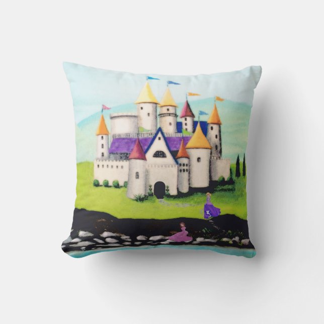 Princesses and Castle Cushion (Front)
