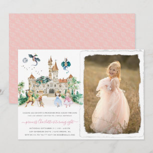 Princesses, Knights & Dragons Fairy Tale Birthday  Invitation