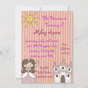 princessmiley copy, The Princess is Turning 1!!... Invitation