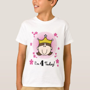 Princesss 4th Birthday Tshirts and Gifts