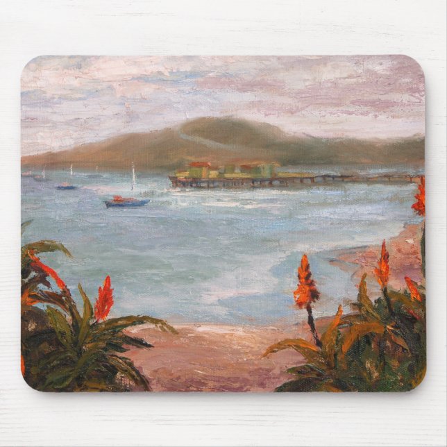 Princeton Harbour in Fog Mouse Pad (Front)